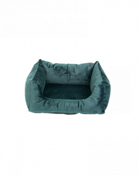 FERA Glamour culcus pentru caini, verde S 45x50x24 cm