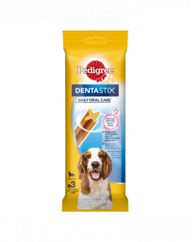 PEDIGREE DentaStix (rase medii) tratamente dentare caini 54 buc - 18x77g