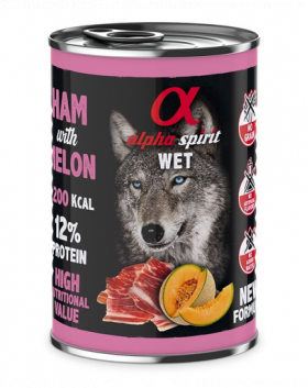 ALPHA SPIRIT Hrana umeda caini 400 g sunca si pepene galben