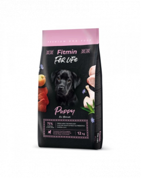 FITMIN Dog For Life Puppy hrana pentru catelusi 12 kg