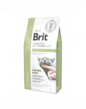 BRIT Veterinary Diets Cat Diabetes Dieta veterinara pentru pisici cu diabet, cu pui si mazare 5 kg