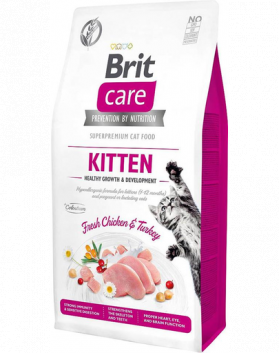 BRIT Care Cat Grain-Free Kitten Growth &amp; Development hrana uscata pentru pui de pisica sau femele gestante 400 g