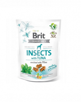 BRIT Care Dog Crunchy Cracker Insect&amp;Tuna Recompense pentru caini, cu insecte si ton 200 g