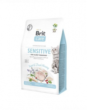 BRIT Care Cat Grain-Free Insect &amp; Herring Sensitive hrana uscata pisici adulte cu tract digestiv sensibil, cu insecte si hering 400 g