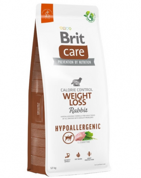 BRIT Care Hypoallergenic Weight Loss Hrana caini adulti supraponderabili, cu iepure 12 kg