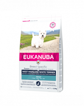 EUKANUBA Adult Breed Specific West Highland Terrier Chicken hrana uscata caini adulti 2.5 kg