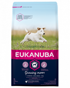 EUKANUBA Puppy Small Breeds Chicken hrana uscata caini juniori de talie mica 3 kg