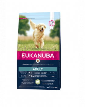 EUKANUBA Adult Large Breeds Lamb &amp; Rice hrana uscata caini adulti talie mare, miel si orez 2.5 kg