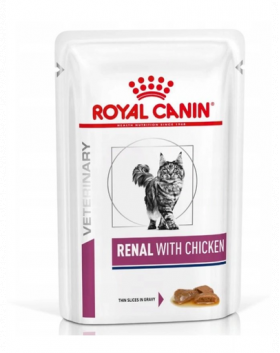 ROYAL CANIN Renal Feline cu pui 48 x 85 g hrana umeda dietetica pentru pisici cu insuficienta renala cronica