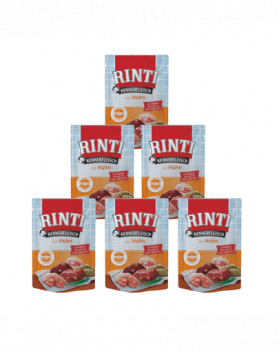 RINTI Kennerfleisch Chicken plic hrana caini 400 g 5+1 GRATIS cu pui