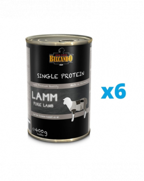 BELCANDO Single Protein hrana umeda pentru caini, cu miel 6x400 g