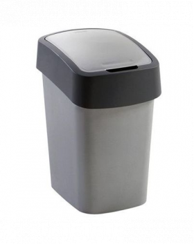 CURVER Cos de gunoi &quot;FLIP BIN&quot; 9 L argintiu/grafit