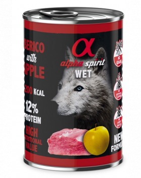 ALPHA SPIRIT Pork with yellow apple hrana caine, porc si mere galbene 400 g
