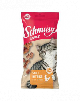 SCHMUSY SNACK Soft Bitites recompense moi pentru pisici 60 g cu rata