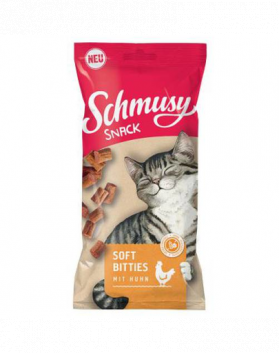 SCHMUSY SNACK Soft Bitites set recompense moi cu rata 16x60 g pentru pisica