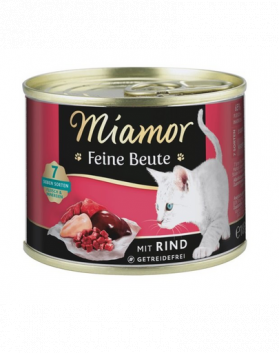 MIAMOR Feine Beute Beef conserva cu vita pentru pisici 185g