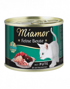 MIAMOR Feine Beute Turkey hrana umeda pisica, carne de curcan 185g