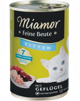 MIAMOR Feine Beute Kitten Poultry Conserva hrana pisoi, cu pasare 400g