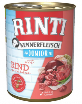 RINTI Kennerfleish Junior Beef 400 g Hrana pentru catel, cu vita