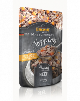 BELCANDO Mastercraft Topping Carne de vită cu morcovi 100 g