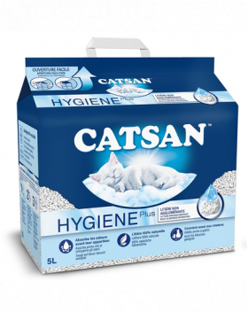 CATSAN Hygiene Plus 5 L nisip natural pentru pisici