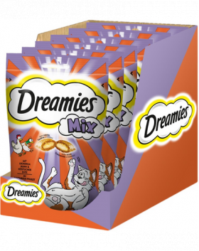 DREAMIES Mix recompense pisici, cu pui si rata 6x60g