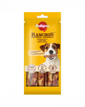 PEDIGREE Ranchos 12x40 g Recompense pentru caini, cu pui si morcovi