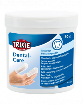 TRIXIE Dental Care Textil curatare dinti caini si pisici 50 buc