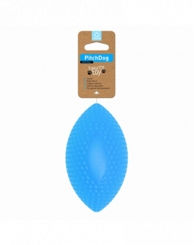 PULLER PitchDog jucarie caini minge de rugby Sport ball blue, albastru 9 cm x 14 cm