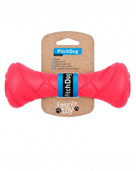 PULLER PitchDog jucarie caini tip gantera Game Barbell Pink, roz 7x19 cm