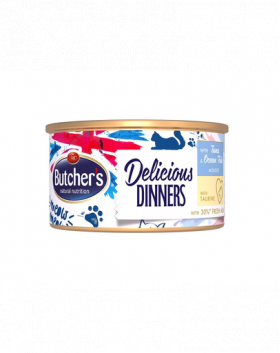 BUTCHER'S Classic Delicious Dinners mousse cu ton și pește 85 g