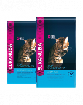 EUKANUBA Cat Senior All Breeds Top Condition Chicken&amp;Liver 20 kg (2 x 10 kg) hrana pisici senior