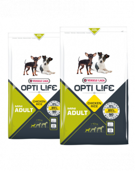 VERSELE-LAGA Opti Life Adult Mini hrana uscata caini adulti de talie mica 15 kg (2 x 7,5 kg)