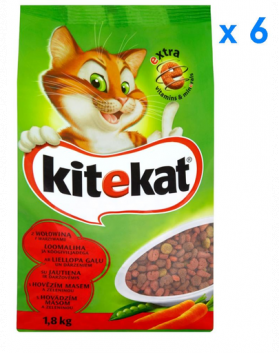 KITEKAT cu vită și legume 1.8 kg x 6