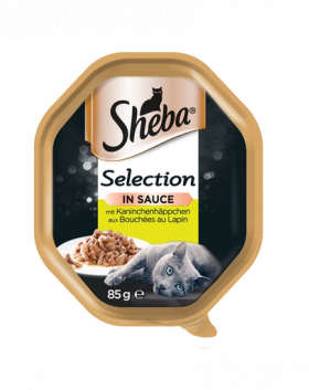 SHEBA Selection hrana umeda pentru pisici, iepure in sos 22 x 85 gr