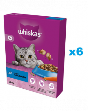 WHISKAS Adult 6x300g hrana uscata pisici adulte, cu ton