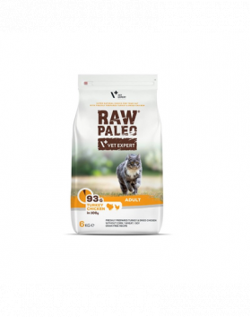 VETEXPERT Raw Paleo Adult Cat Turkey&amp;Chicken 6 kg Hrana pisici adulte