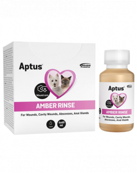 APTUS Amber Rinse 60 ml preparat pentru curatarea ranilor cainilor si pisicilor