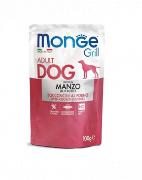 MONGE Grill hrana umeda pentru caini, cu carne de vita 100g