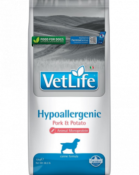 FARMINA VetLife Hypoallergenic Pork Potato Hrana caini adulti, cu porc si cartofi 12kg