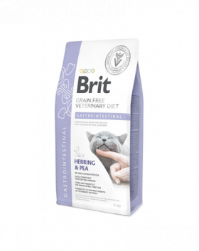 BRIT Veterinary Diets Cat Gastrointestinal Dieta veterinara pentru pisici adulte cu probleme gastrointestinale 5 kg