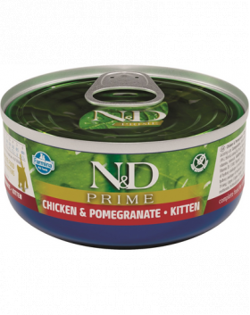 FARMINA N&amp;D PRIME Kitten Chicken&amp;Pomegranate conserva hrana pisoi, femele gestante 70 g