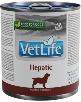 FARMINA VetLife Natural Diet Dog Hepatic Hrana umeda pentru caini cu afectiuni hepatice 300 g