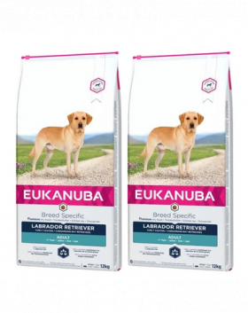 EUKANUBA Adult Breeds Specific Labrador Retriever Chicken 24 kg (2 x 12 kg) hrana uscata caini Labrador Retriever adulti, cu pui