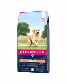 EUKANUBA Dog Base Senior Large Breeds Lamb &amp; Rice hrana uscata caini seniori talie mare, miel si orez 2.5 kg