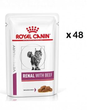 ROYAL CANIN Renal Feline vita 48x85 g hrana umeda pisici cu insuficienta renala cronica