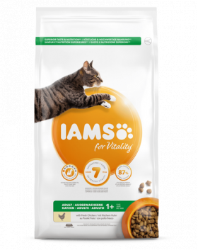 IAMS for Vitality pentru pisici adulte, cu pui 3 kg