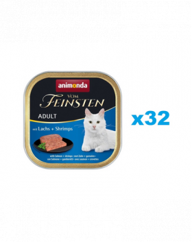 ANIMONDA vom Feinsten Adult somon si creveti 32x100 g hrana pisici