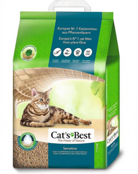 JRS Cat's Best Sensitive Asternut din lemn pentru litiera pisicilor 20L