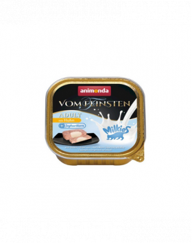 ANIMONDA Vom Feinsten Adult Milk Centr with Chicken&amp;Yoghurt 100 g Hrana pisica, cu pui si iaurt